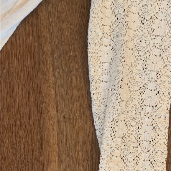 Prana off white long sleeve shirt with lace detail - Picture 5 of 5